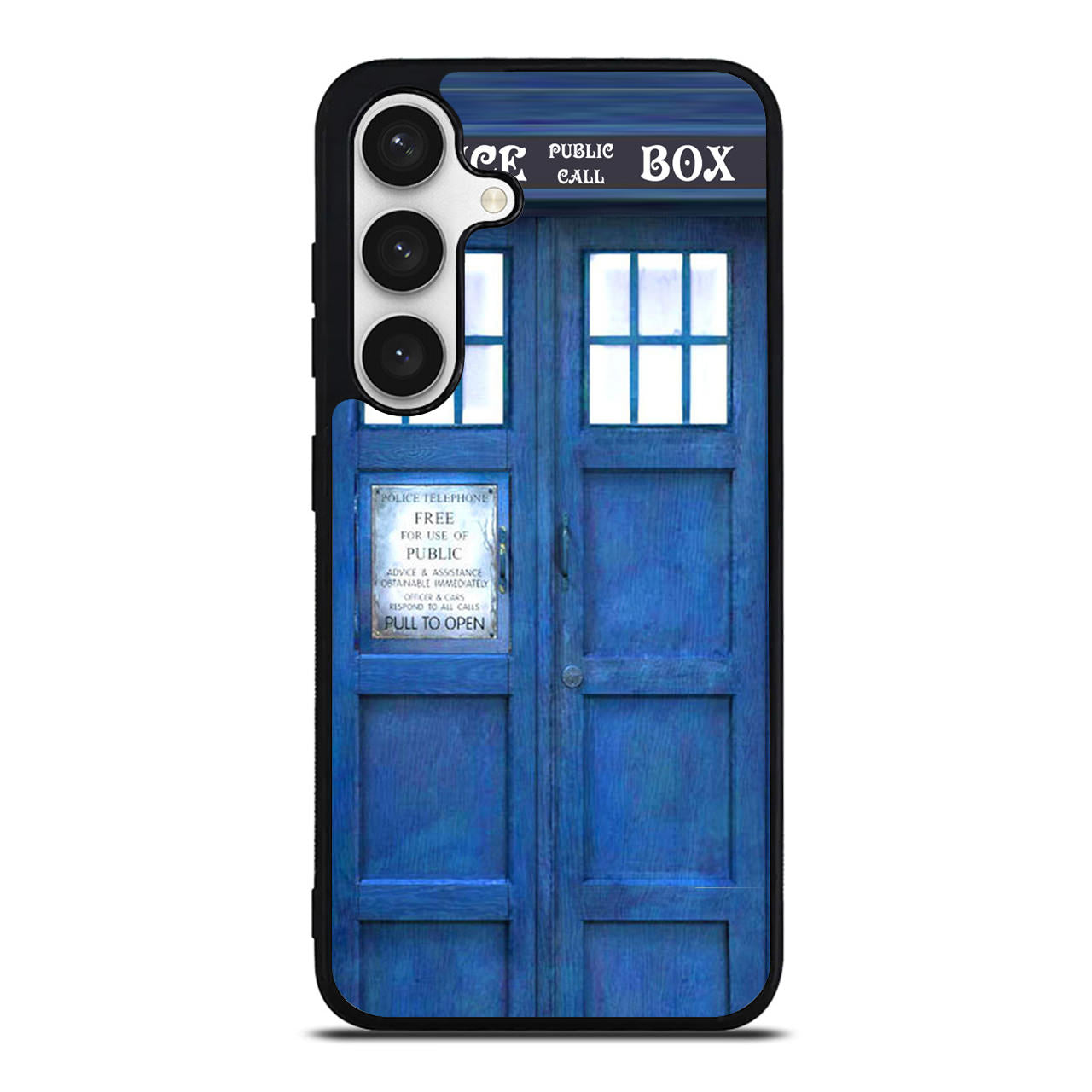 Blue Police Call Box Samsung Galaxy S24 FE Case