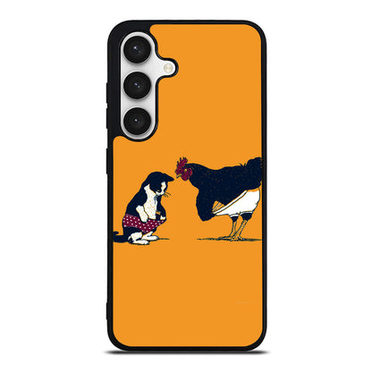 Cat Chicken Yellow Underwear Cute Samsung Galaxy S24 FE Case