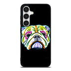 Colorful Bulldog Art Samsung Galaxy S24 FE Case