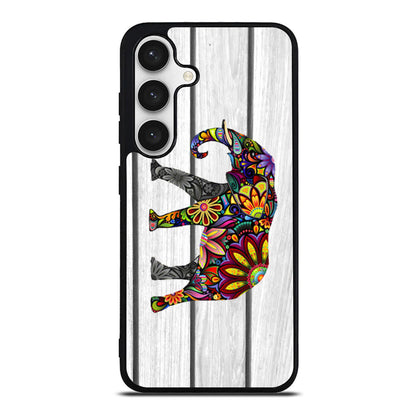 Colorful Elephant Flower Samsung Galaxy S24 FE Case