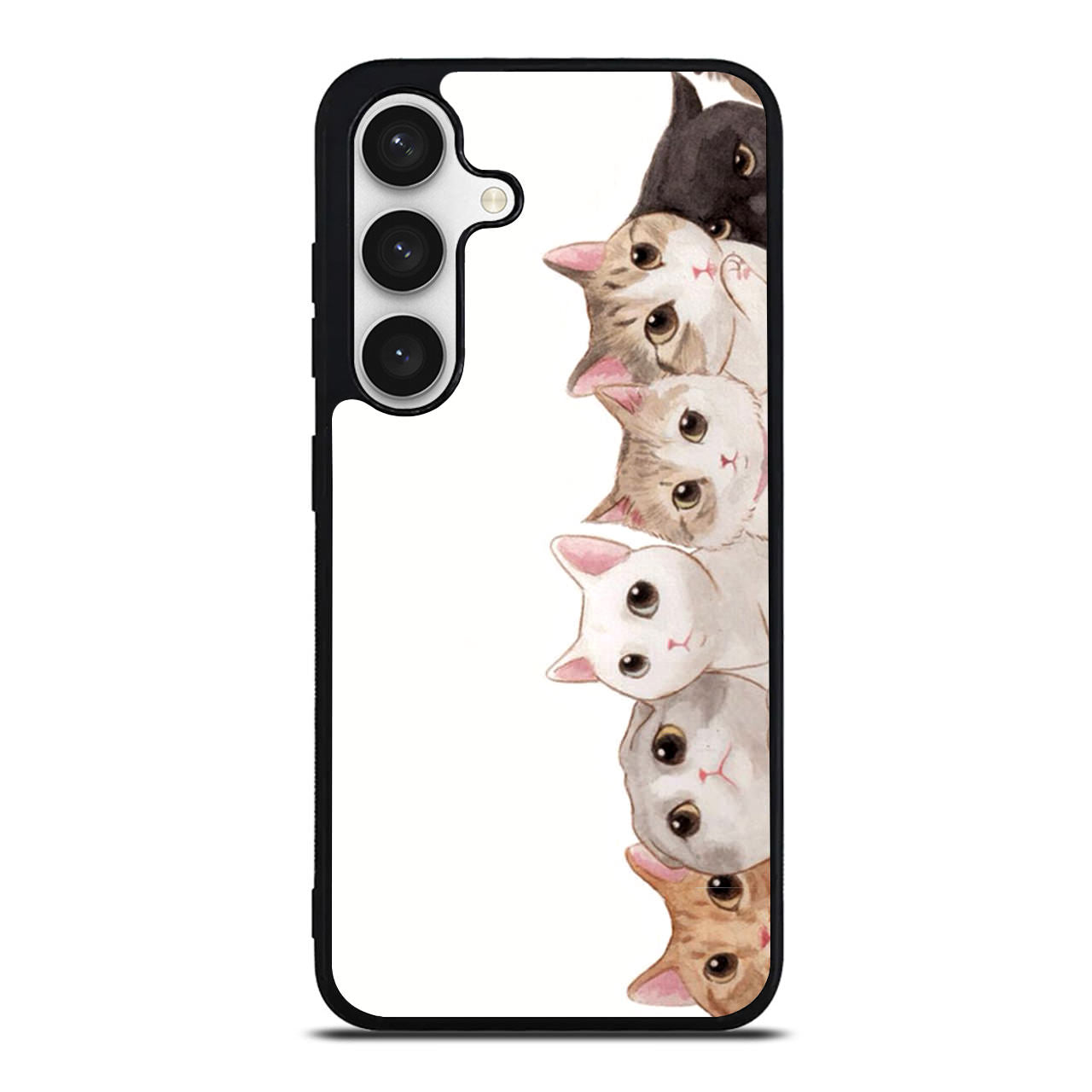 Cute Cats Vertical Samsung Galaxy S24 FE Case