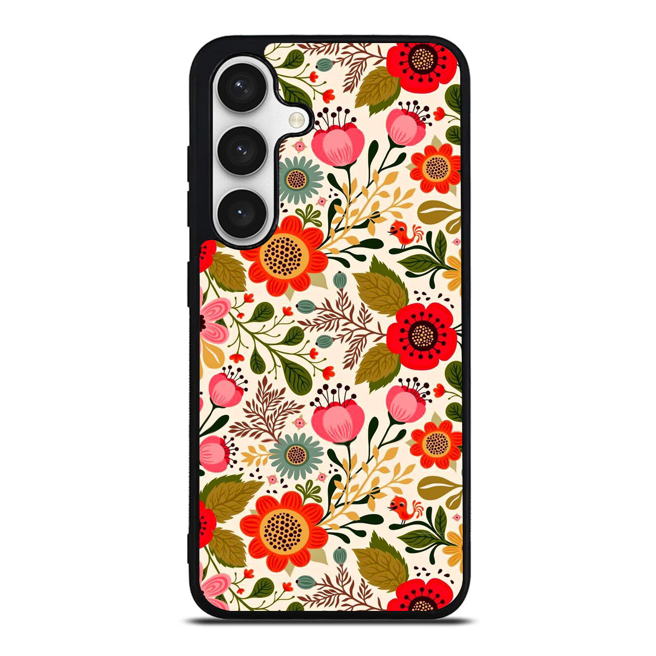 Hello Spring Pattern Samsung Galaxy S24 FE Case