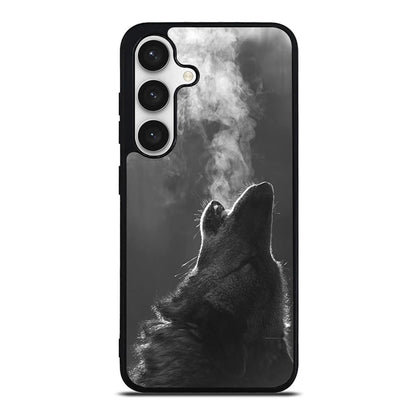 Howling Wolves Black and White Samsung Galaxy S24 FE Case