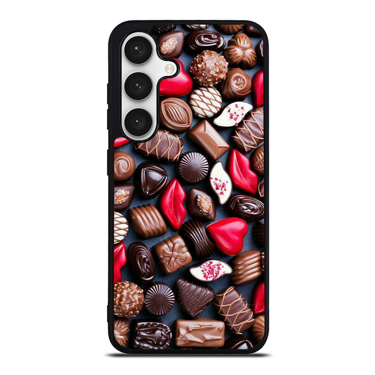 I Love Choco Pattern Samsung Galaxy S24 FE Case