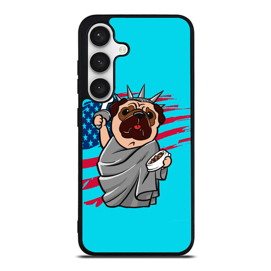 Independence Day Pug Samsung Galaxy S24 FE Case