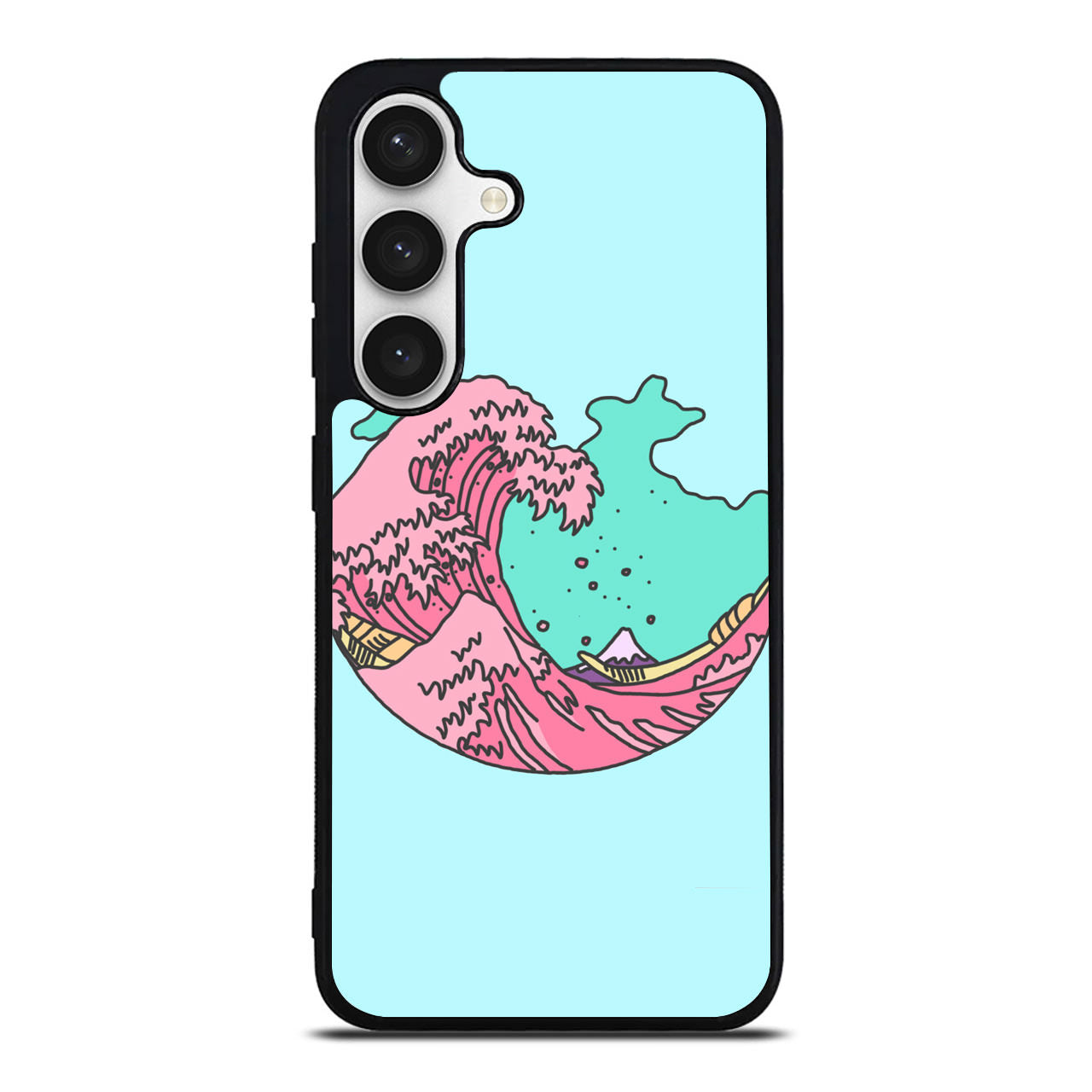 Japanese Pastel Wave Samsung Galaxy S24 FE Case