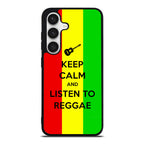 Keep Calm and Listen to Reggae Samsung Galaxy S24 FE Case