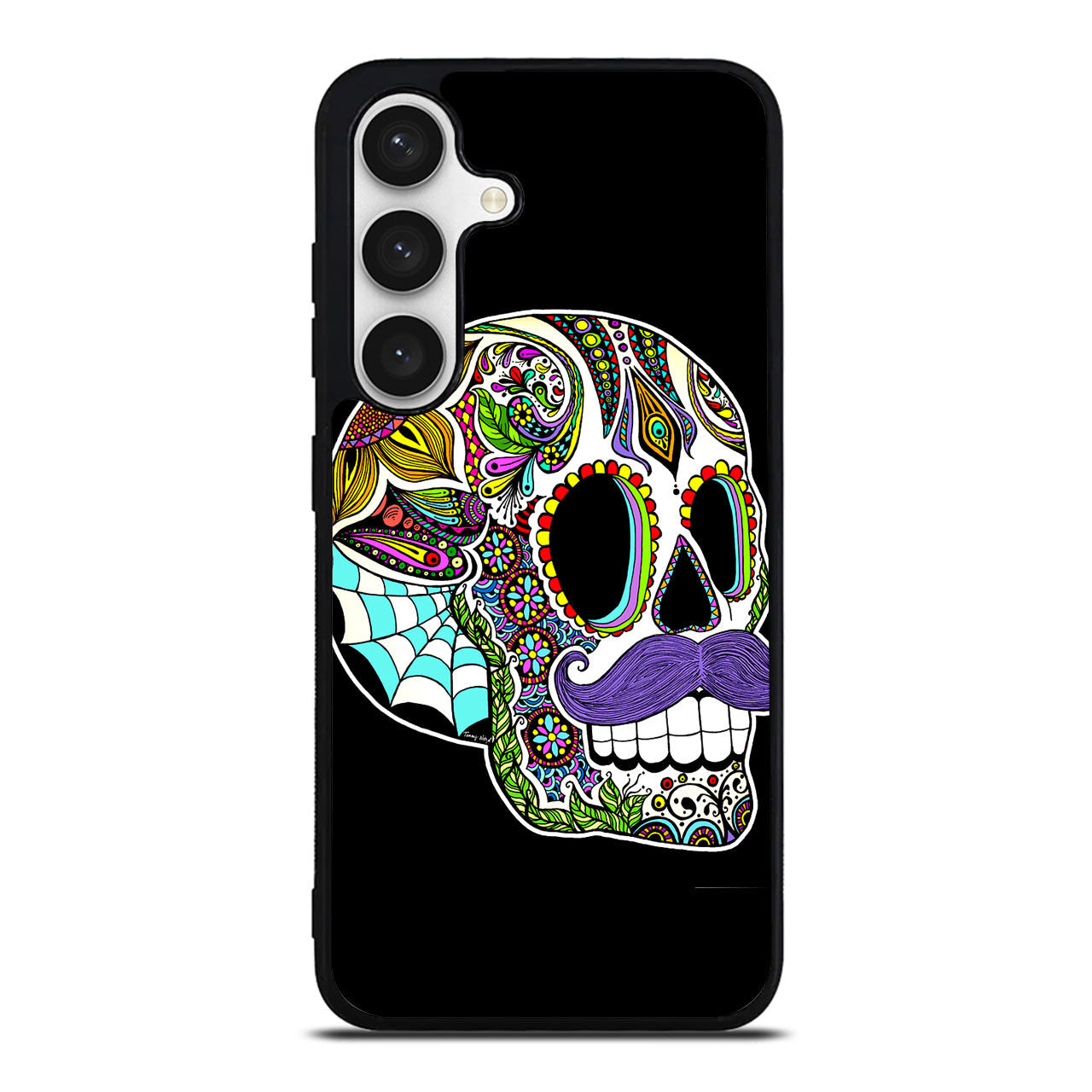 Mustache Sugar Skull Samsung Galaxy S24 FE Case