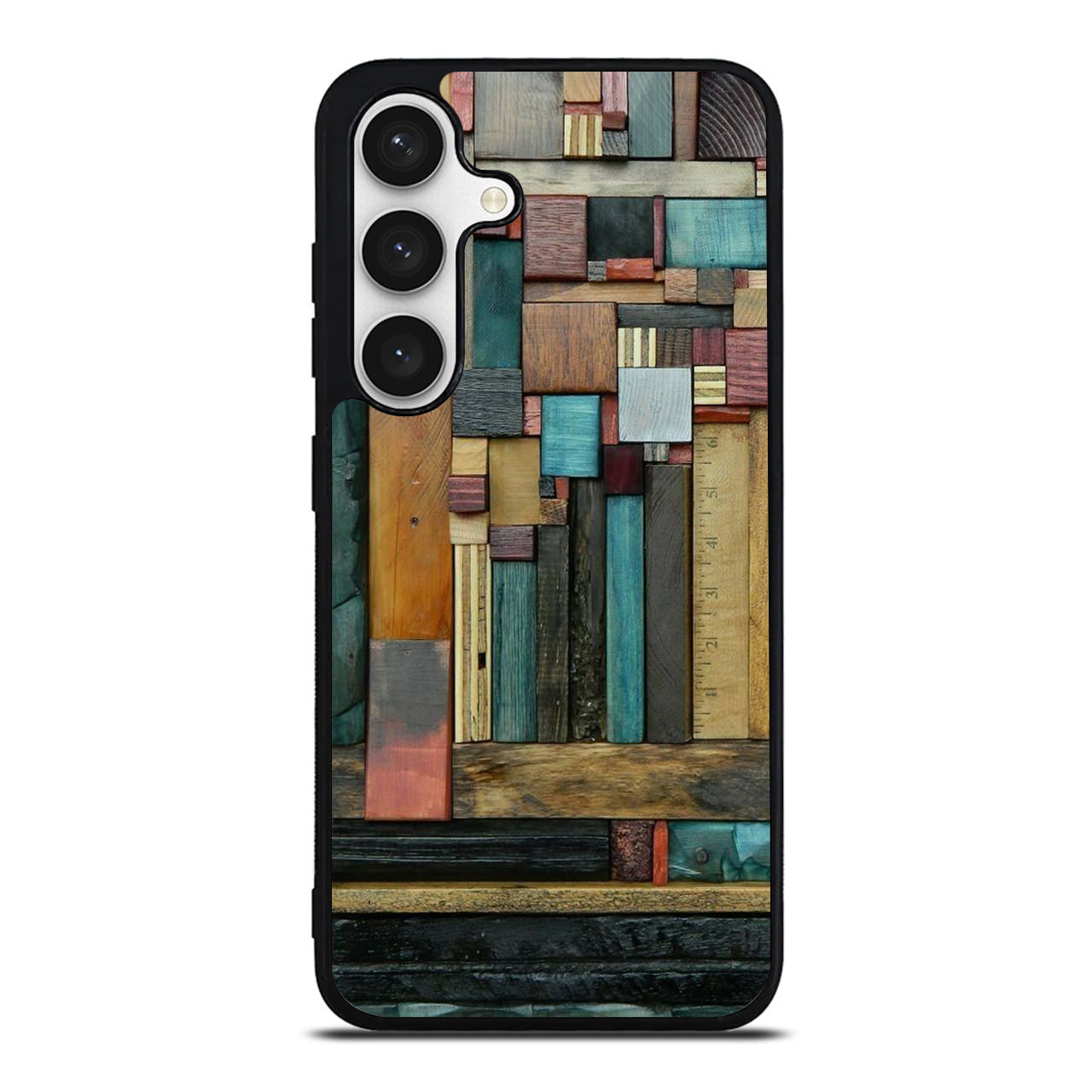 Painted Abstract Wood Sculptures Samsung Galaxy S24 FE Case