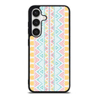 Peach Aztec Pattern Samsung Galaxy S24 FE Case