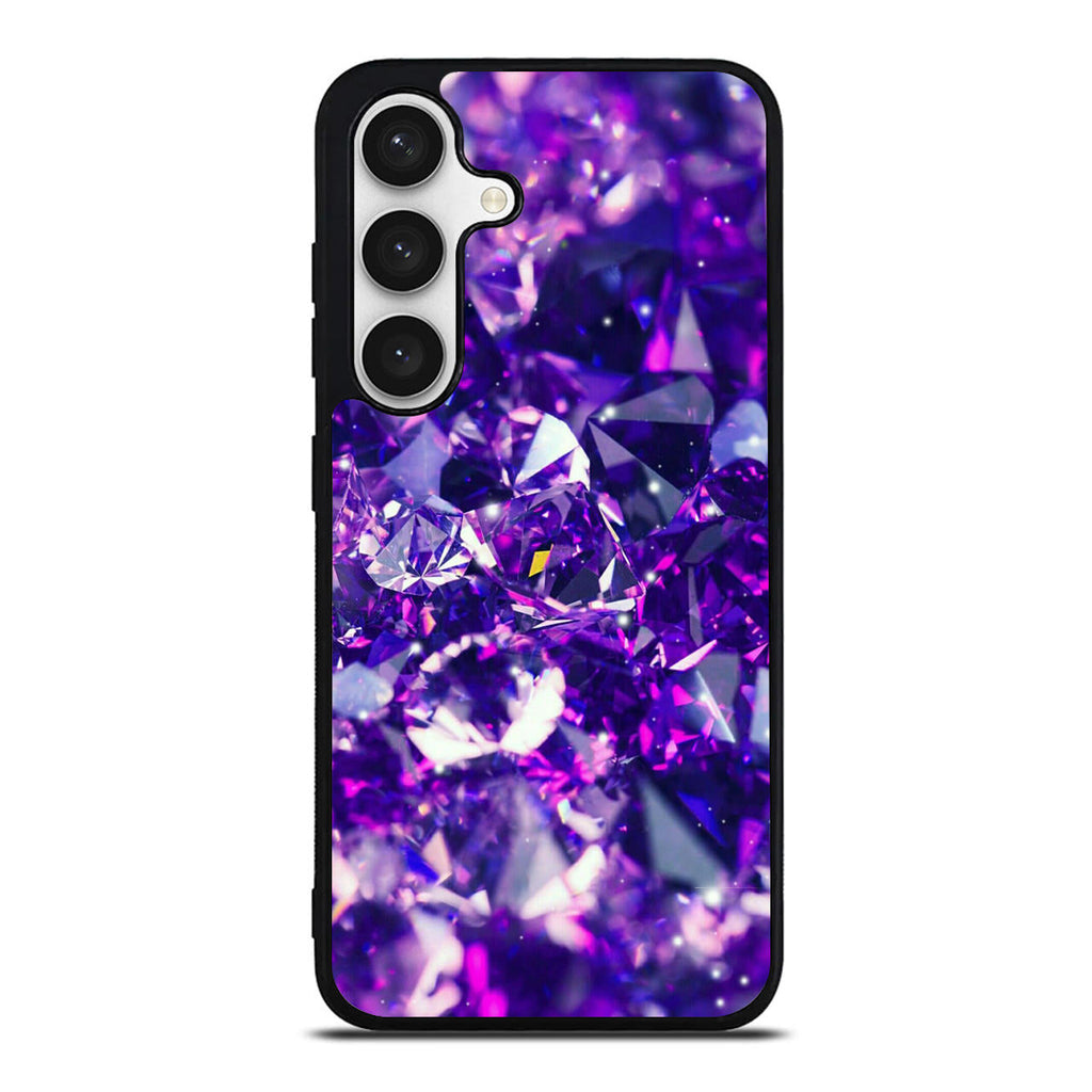 Purple Crystal Samsung Galaxy S24 FE Case