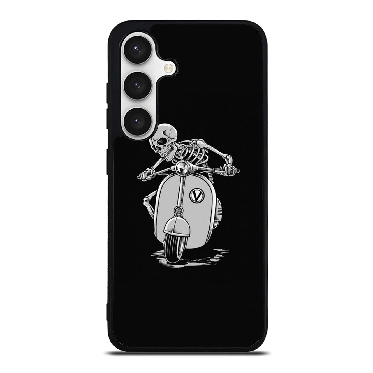 Skeleton Rides Scooter Samsung Galaxy S24 FE Case