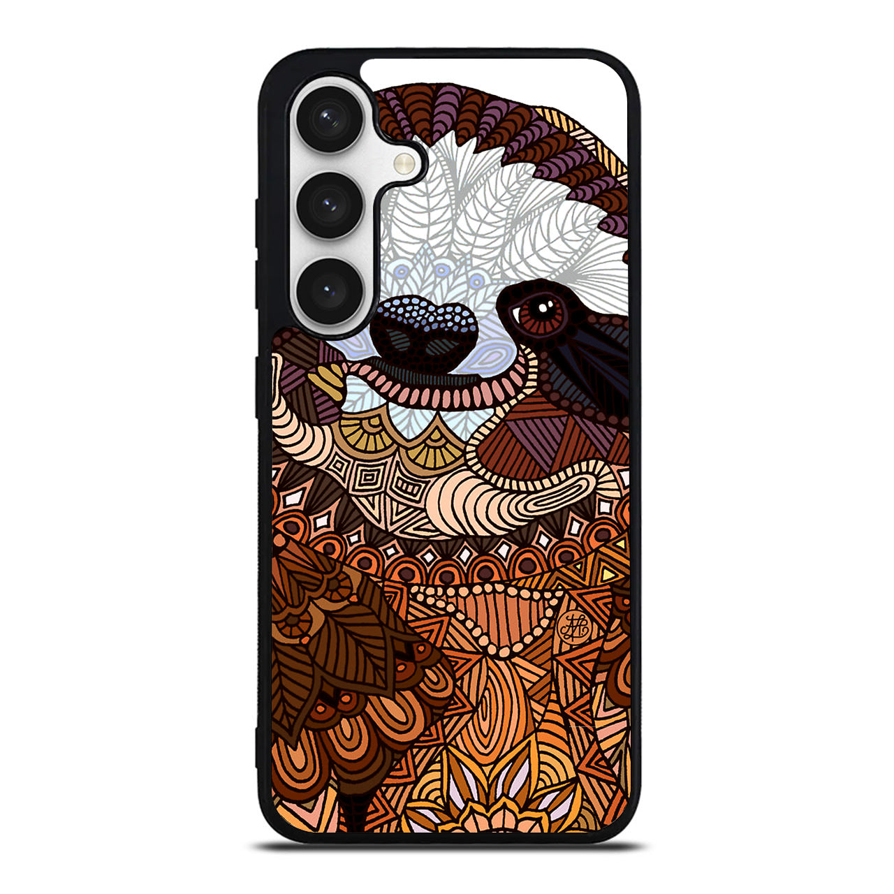 Sloth Ethnic Pattern Samsung Galaxy S24 FE Case