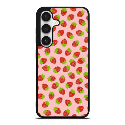 Strawberries Pattern Samsung Galaxy S24 FE Case