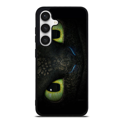 Toothless Dragon Eyes Close Up Samsung Galaxy S24 FE Case