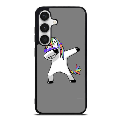 Unicorn Dabbing Grey Samsung Galaxy S24 FE Case