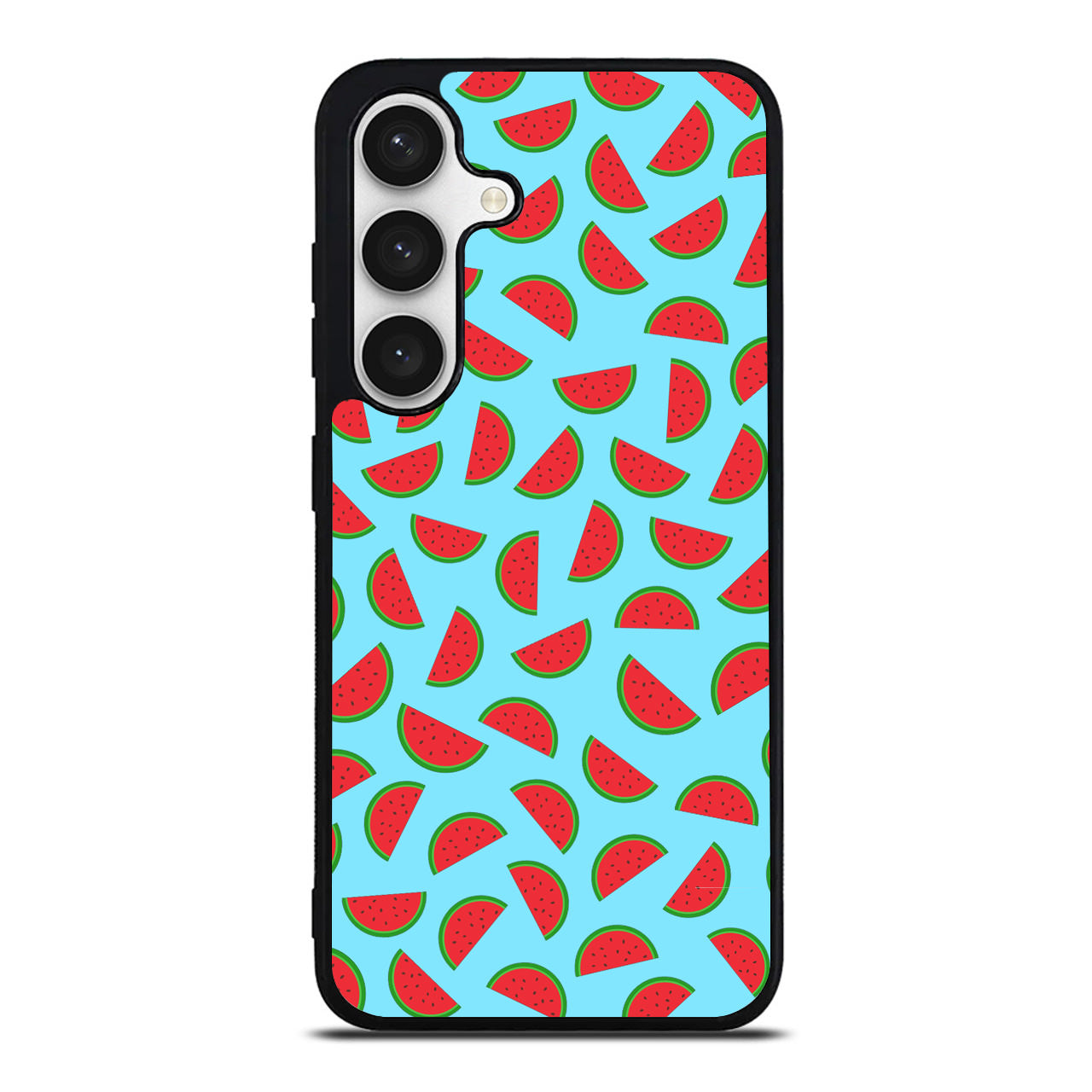 Watermelon Fruit Pattern Blue Samsung Galaxy S24 FE Case