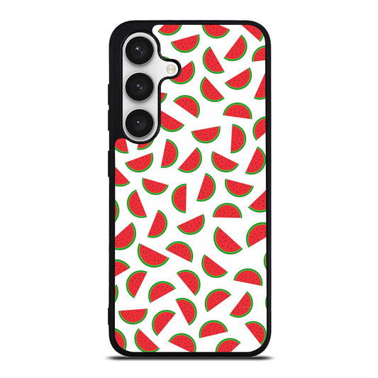 Watermelon Fruit Pattern White Samsung Galaxy S24 FE Case