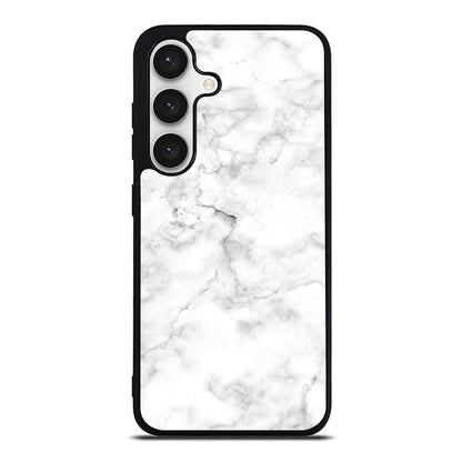 White Marble Samsung Galaxy S24 FE Case