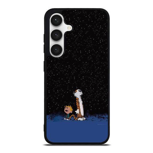 Calvin and Hobbes Space Samsung Galaxy S24 FE Case