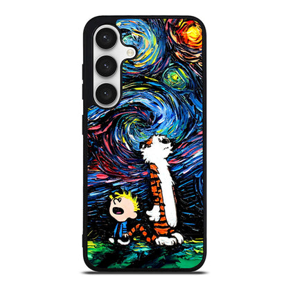 Calvin Art At Starry Night Samsung Galaxy S24 FE Case