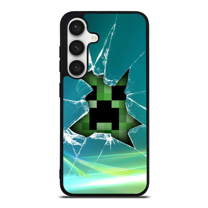 Creeper Glass Broken Green Samsung Galaxy S24 FE Case