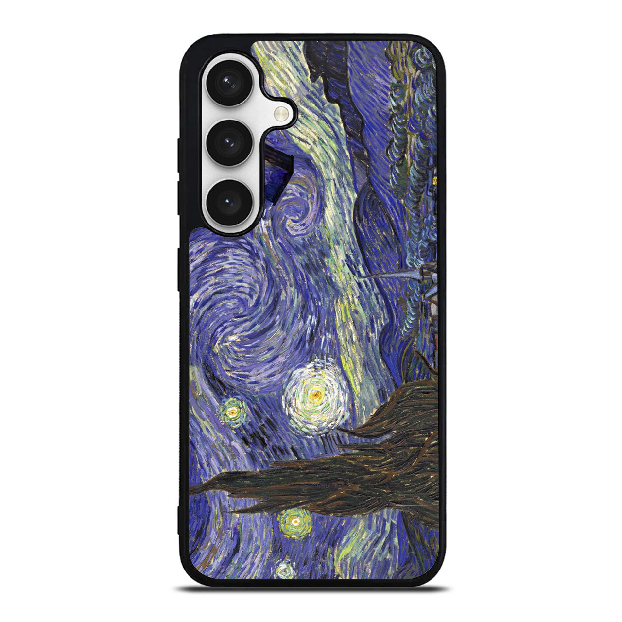 Dr Who Tardis In Van Gogh Starry Night Samsung Galaxy S24 FE Case