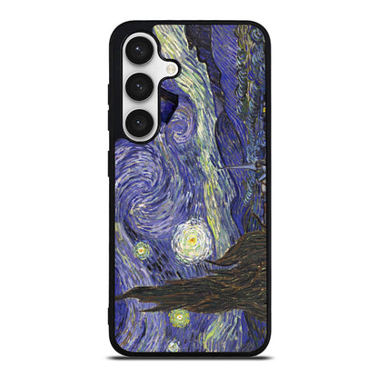 Dr Who Tardis In Van Gogh Starry Night Samsung Galaxy S24 FE Case