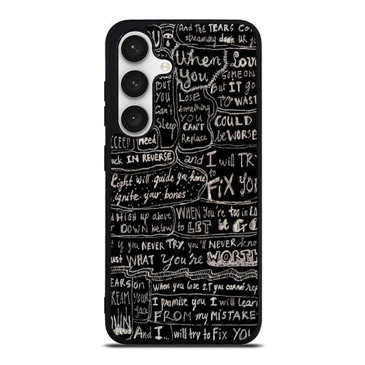 Fix You Lyrics Samsung Galaxy S24 FE Case