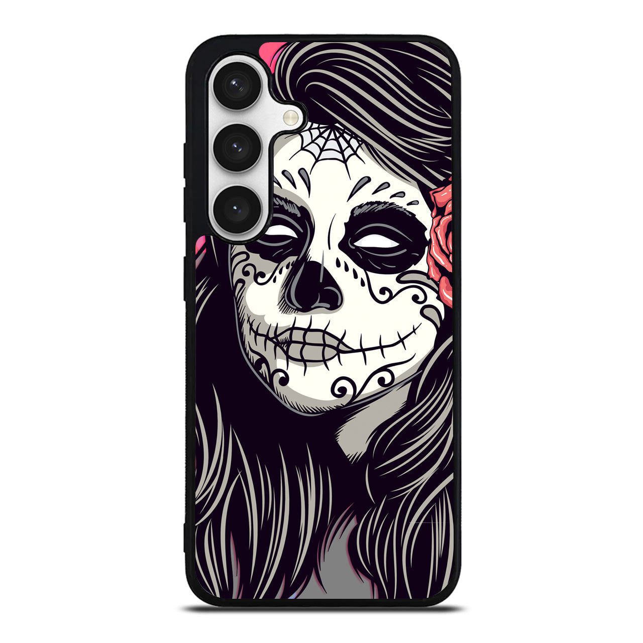 Girl Skull Flower Samsung Galaxy S24 FE Case