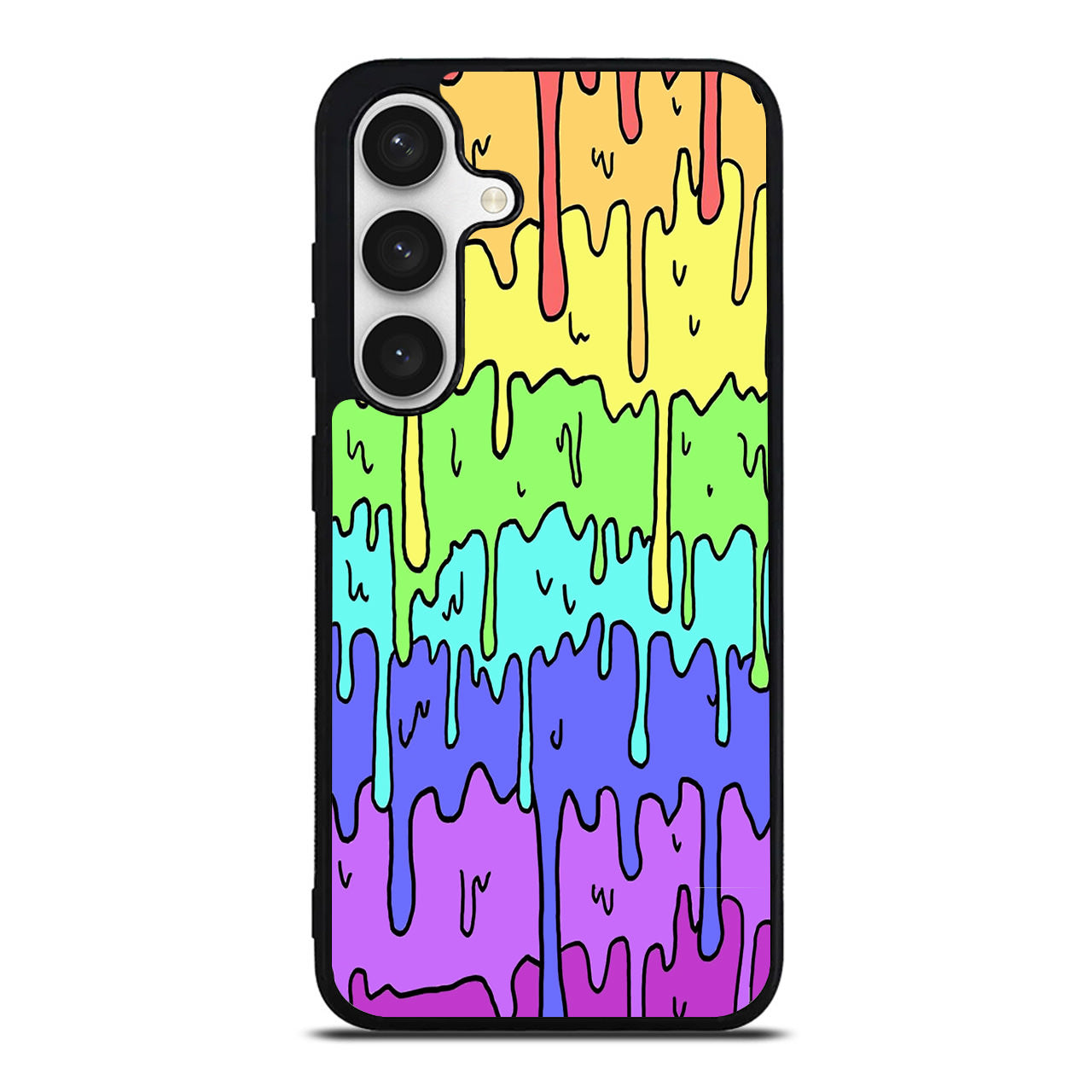 Pastel Kawaii Melting Rainbow Samsung Galaxy S24 FE Case