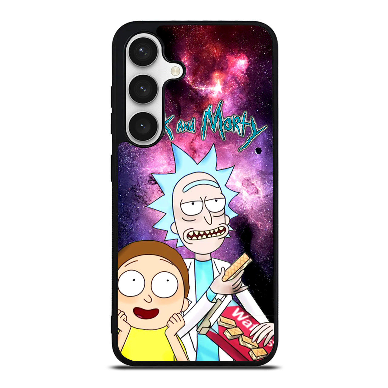 Rick And Morty Nebula Space Samsung Galaxy S24 FE Case