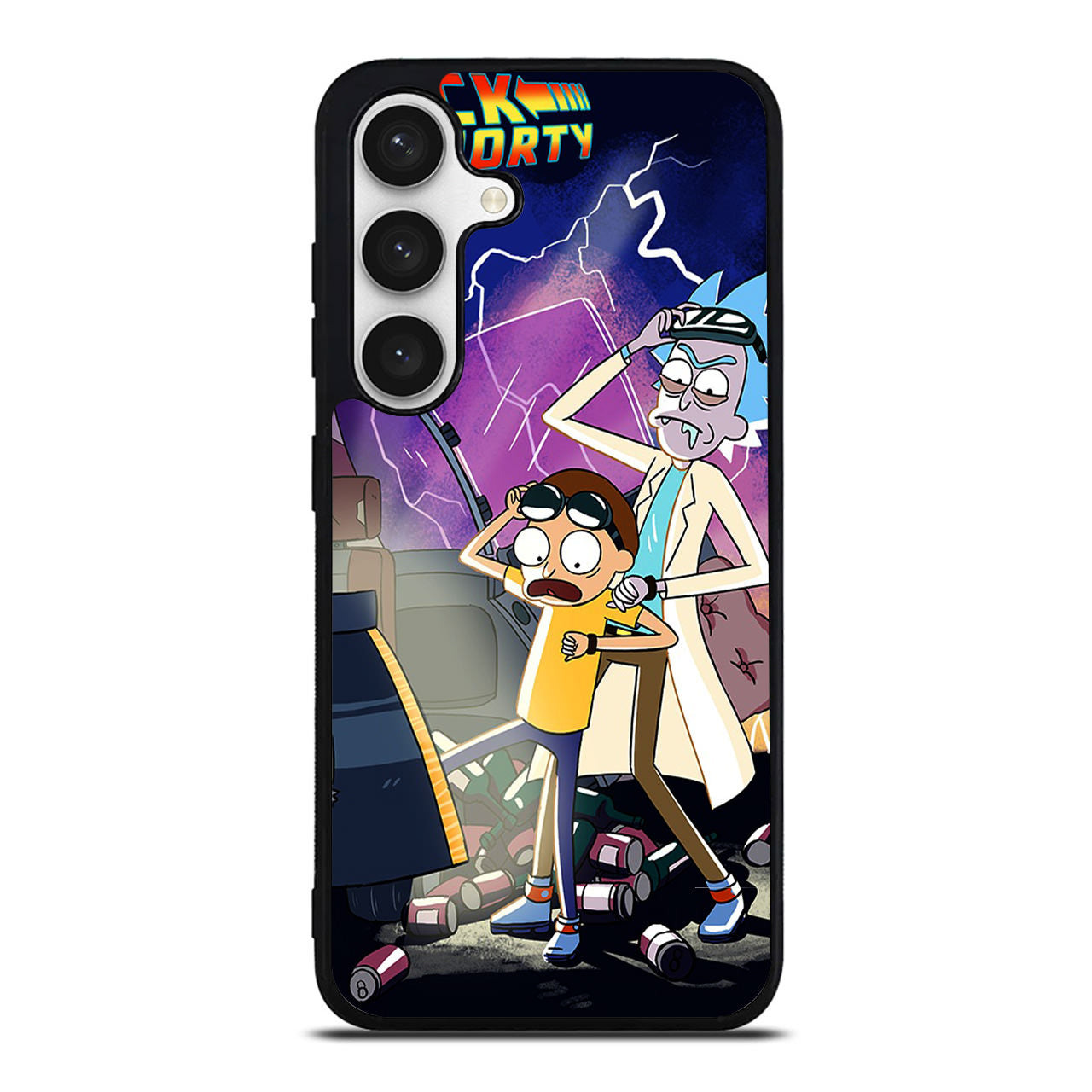 Rick And Morty Back To The Future Samsung Galaxy S24 FE Case