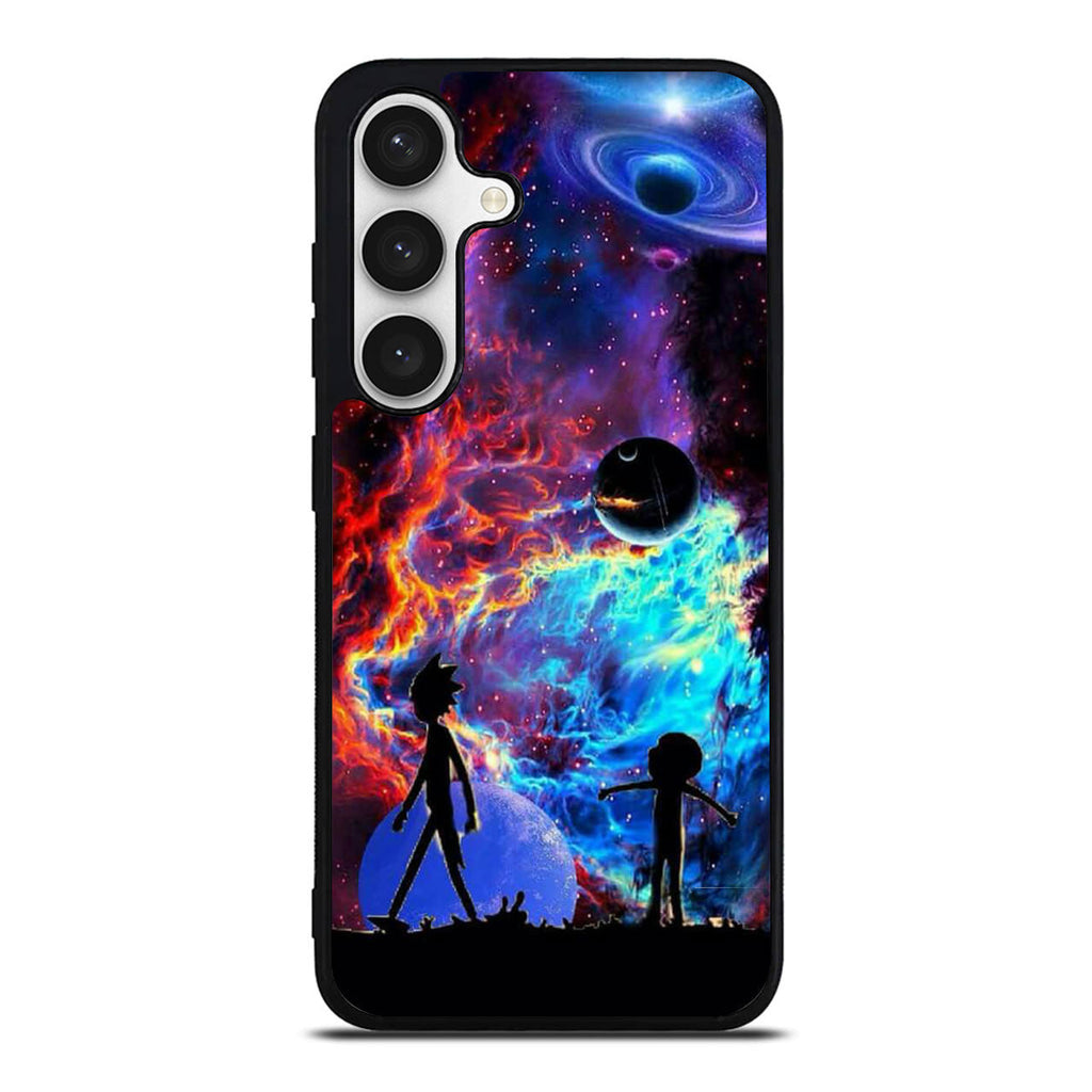 Rick And Morty Flat Galaxy Samsung Galaxy S24 FE Case