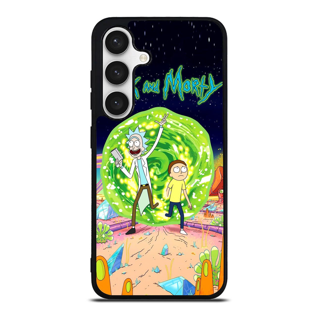 Rick And Morty Portal Gun Samsung Galaxy S24 FE Case