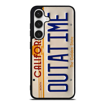 Back to the Future License Plate Outatime Samsung Galaxy S24 FE Case