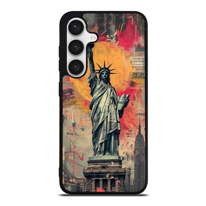 Canvas Art Statue of Liberty Samsung Galaxy S24 FE Case