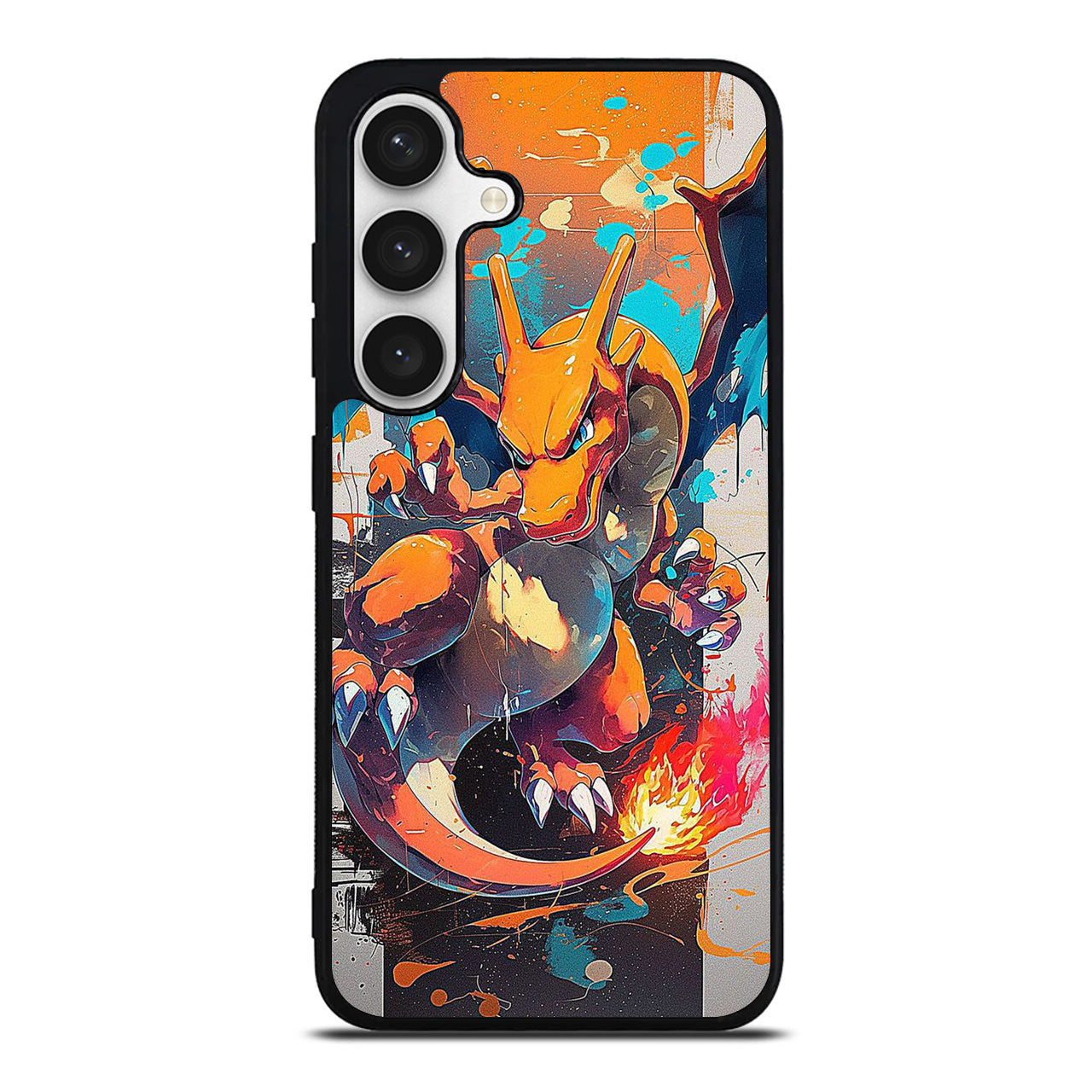 Charizard Inferno on Canvas Samsung Galaxy S24 / S24 Plus Case