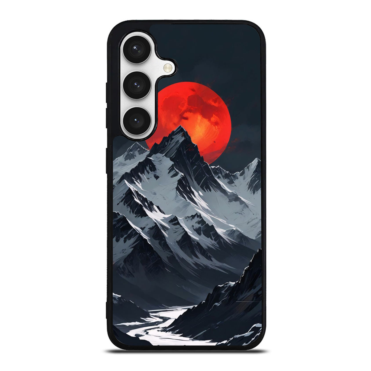 Crimson Eclipse The Mountain Samsung Galaxy S24 FE Case