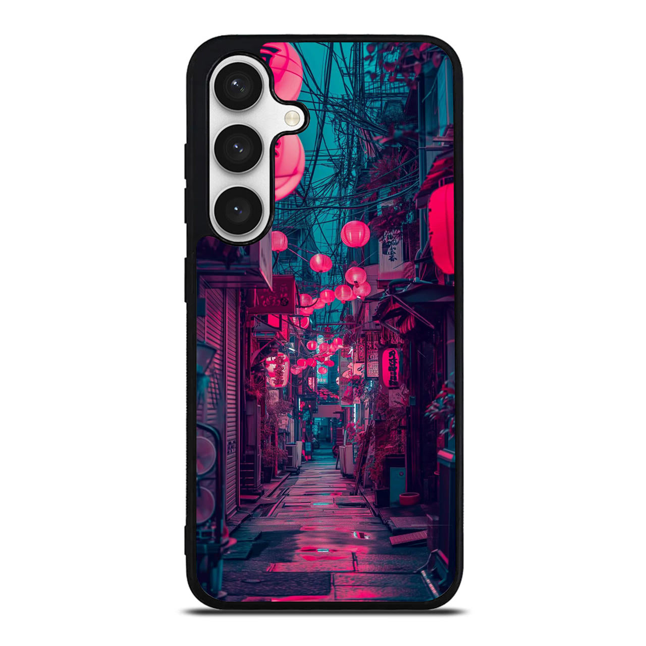Neon Veins of the Night Market Samsung Galaxy S24 FE Case