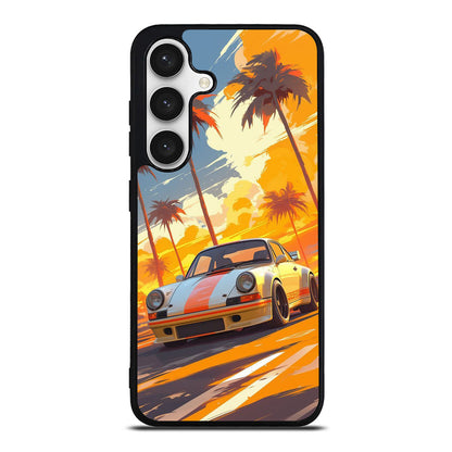 Turbo Dreams in Neon Palms Samsung Galaxy S24 FE Case