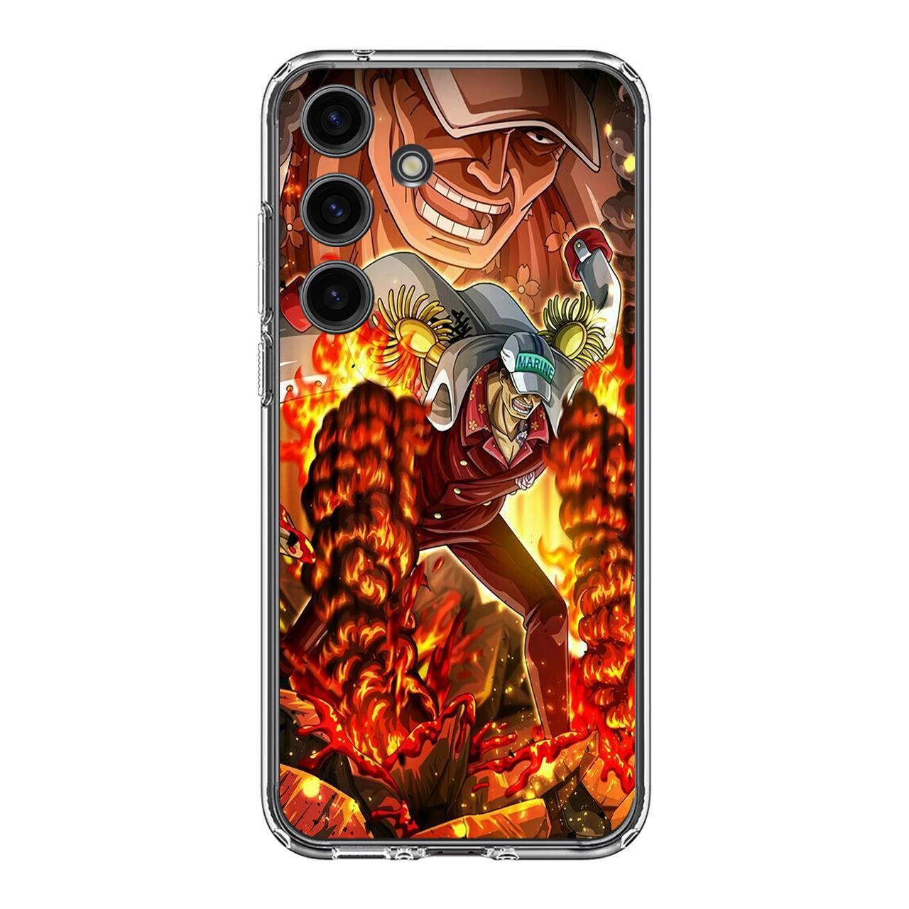 Akainu Exploding Volcano Samsung Galaxy S24 FE Case