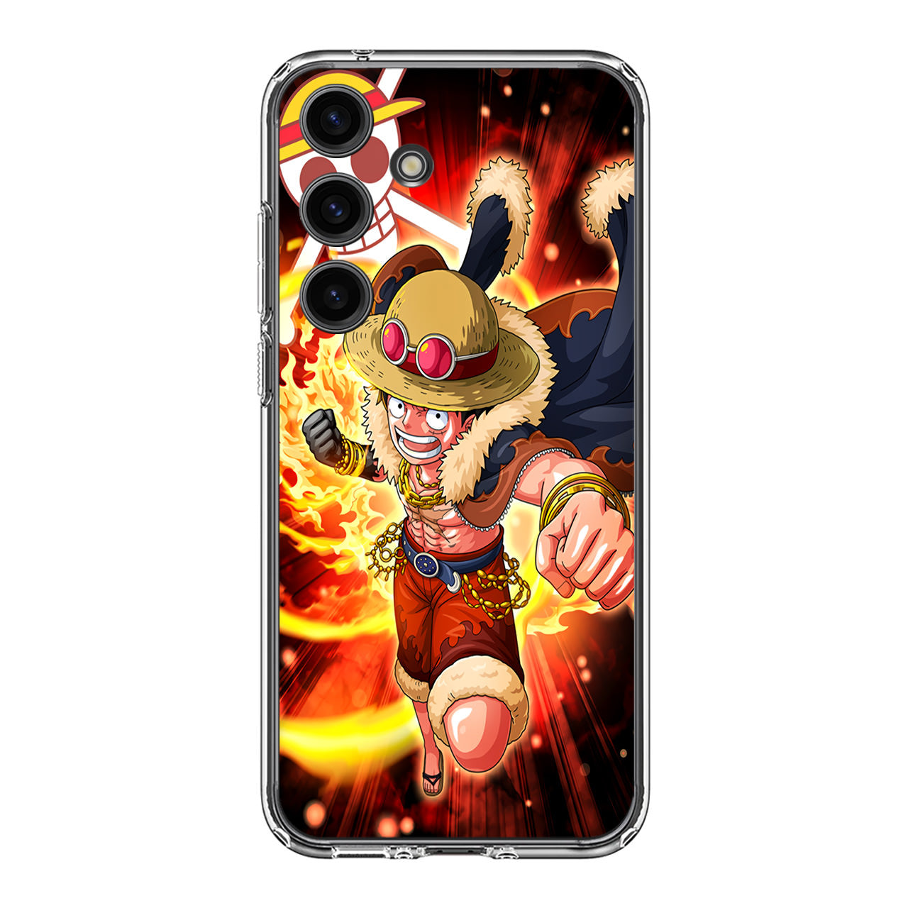 Luffy Red Hawk Punch Samsung Galaxy S24 FE Case