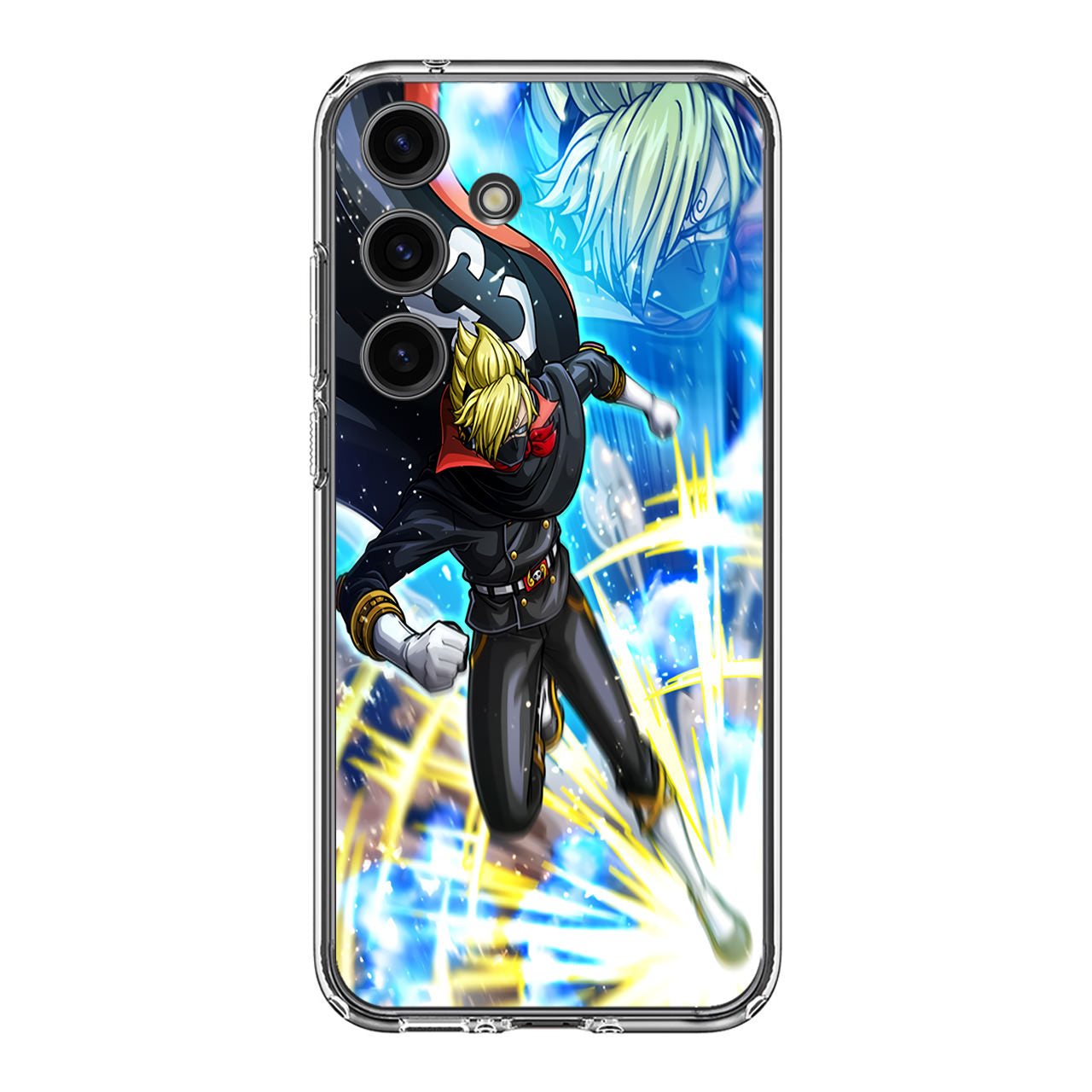 Sanji In Stealth Black Suit Samsung Galaxy S24 FE Case