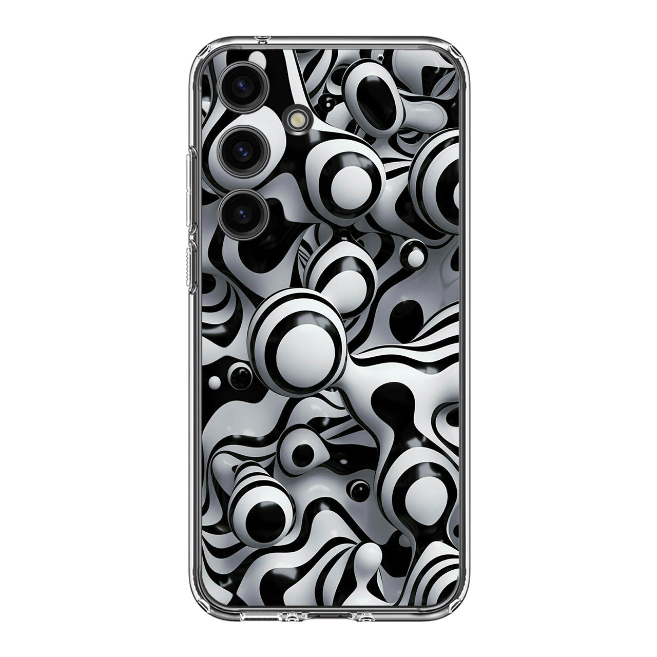 Abstract Art Black White Samsung Galaxy S24 FE Case