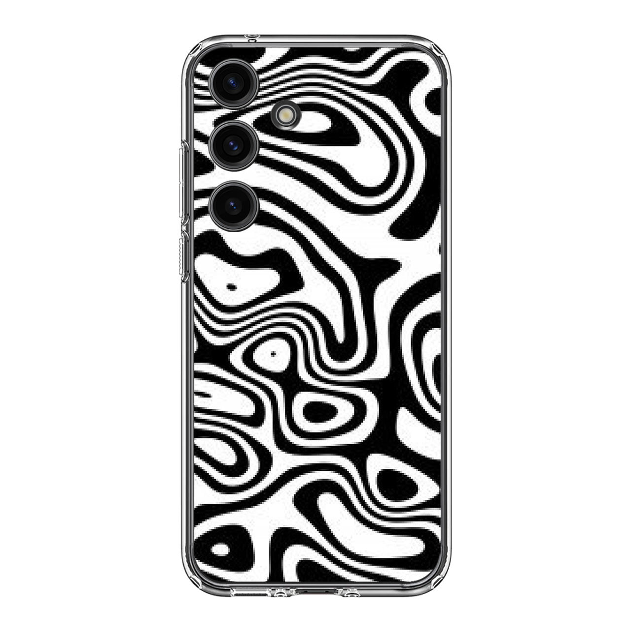 Abstract Black and White Background Samsung Galaxy S24 FE Case