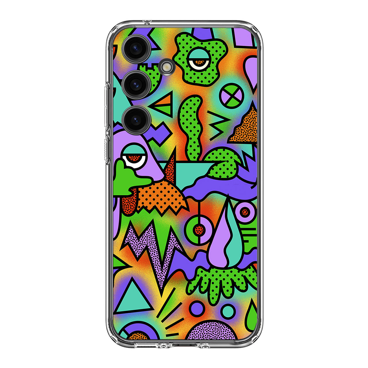 Abstract Colorful Doodle Art Samsung Galaxy S24 FE Case