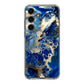 Abstract Golden Blue Paint Art Samsung Galaxy S24 FE Case