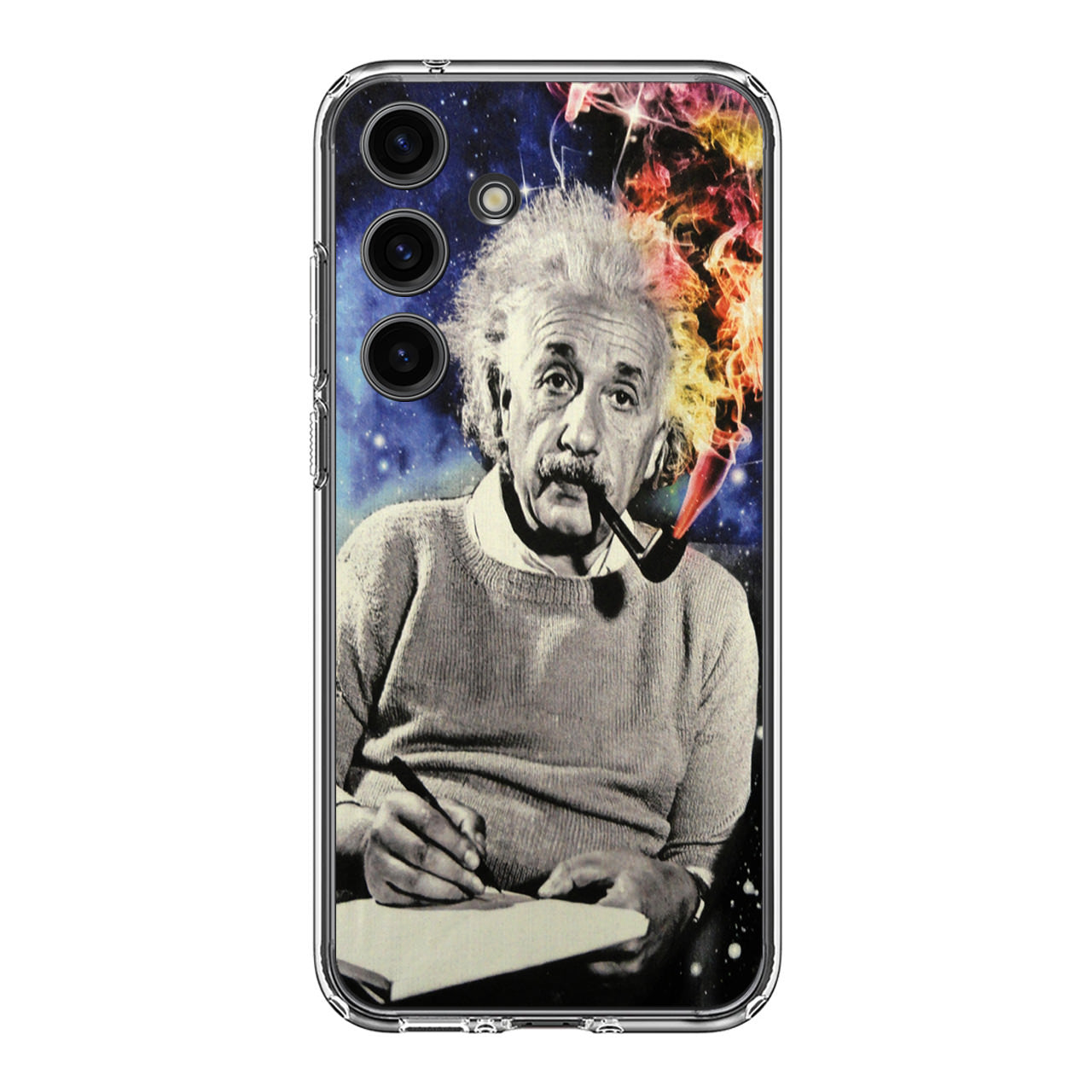 Albert Einstein Smoking Samsung Galaxy S24 FE Case