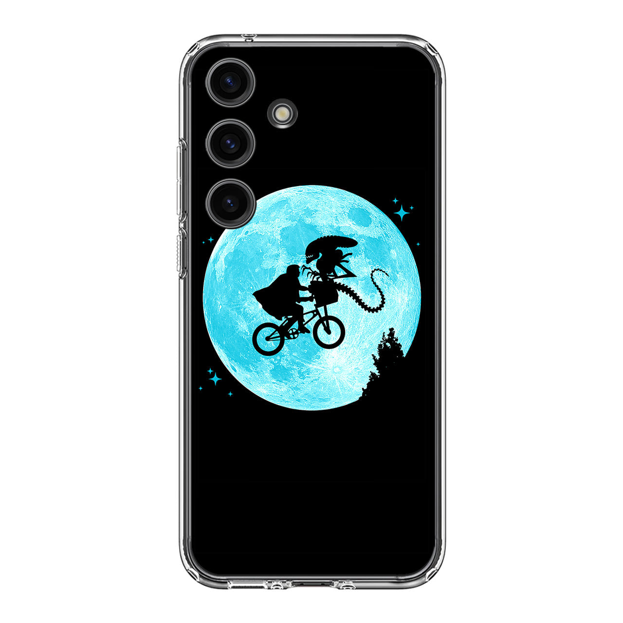 Alien Bike to the Moon Samsung Galaxy S24 FE Case